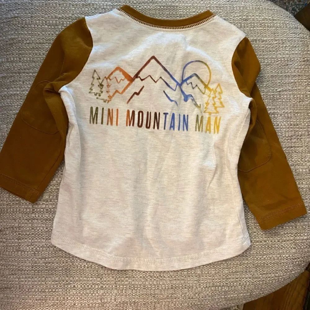 Mini Mountain Man shirt 12 mos Okie Dokie brand